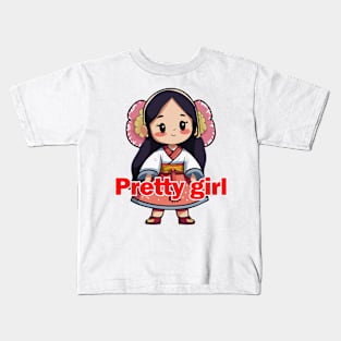 Pretty girl Kids T-Shirt